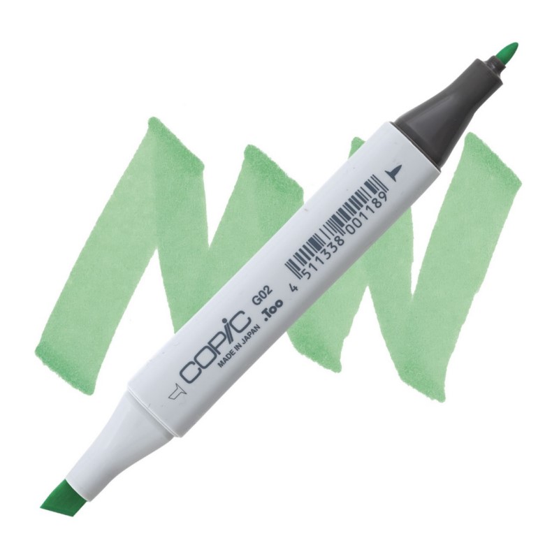Lihová fixa COPIC Classic oboustranná Fine & Chisel, G02 Spectrum green