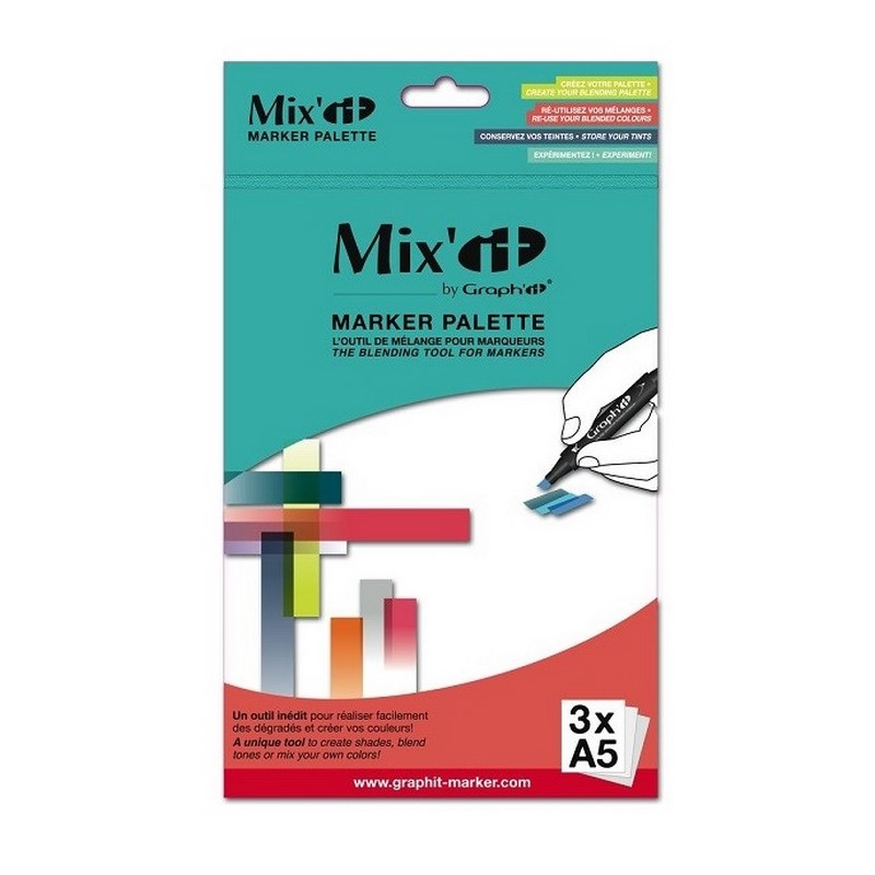 GRAPH'IT Mixovací paleta MIX'IT A5, 3ks fólie