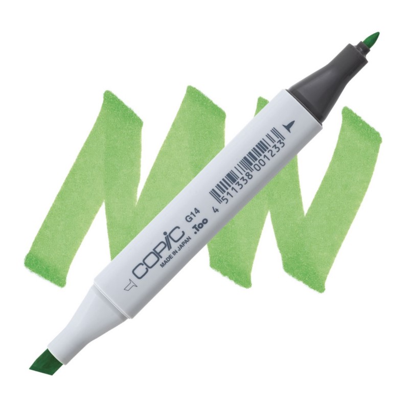 Lihová fixa COPIC Classic oboustranná Fine & Chisel, G14 Apple green