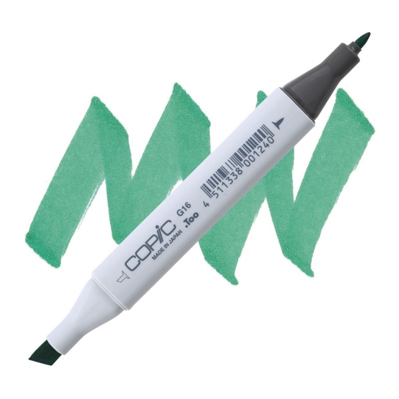Lihová fixa COPIC Classic oboustranná Fine & Chisel, G16 Malachite