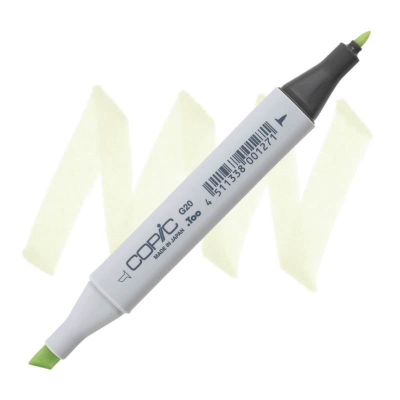 Lihová fixa COPIC Classic oboustranná Fine & Chisel, G20 Wax white