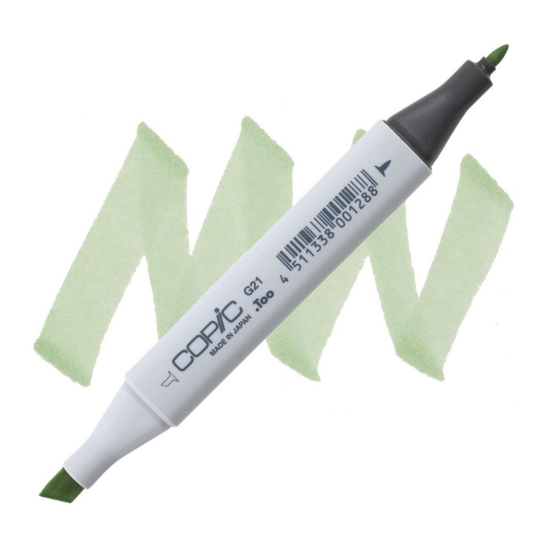 Lihová fixa COPIC Classic oboustranná Fine & Chisel, G21 Lime green