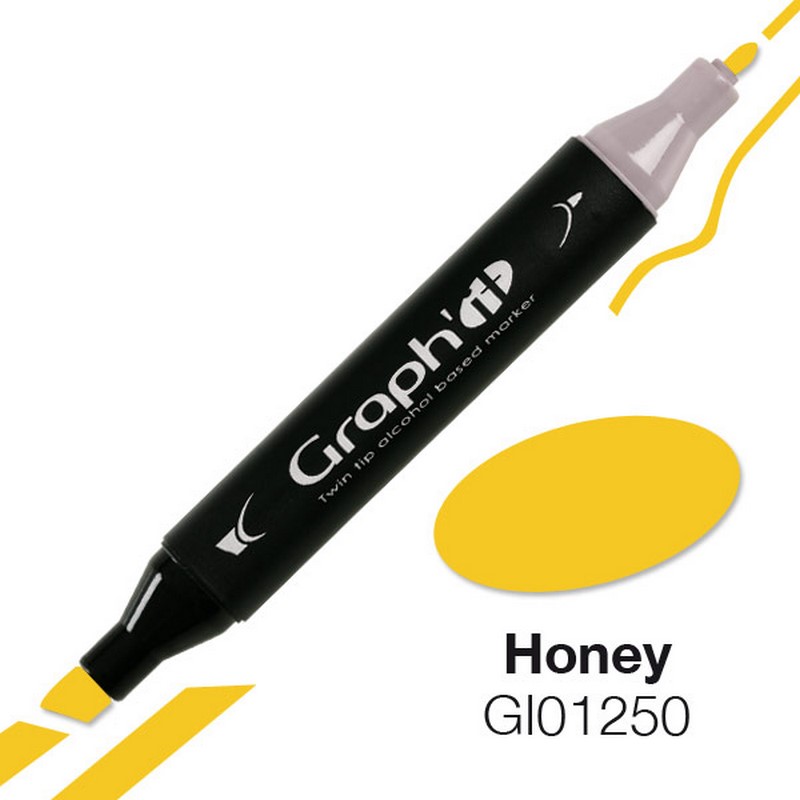 Lihová fixa GRAPH'IT oboustranná Fine & Chisel, Honey