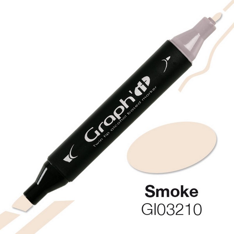 Lihová fixa GRAPH'IT oboustranná Fine & Chisel, Smoke