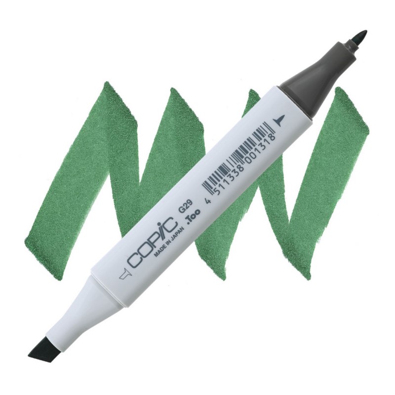 Lihová fixa COPIC Classic oboustranná Fine & Chisel, G29 Pine tree green