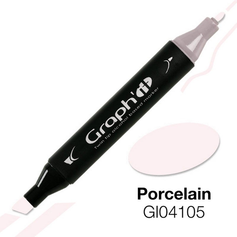 Lihová fixa GRAPH'IT oboustranná Fine & Chisel, Porcelain