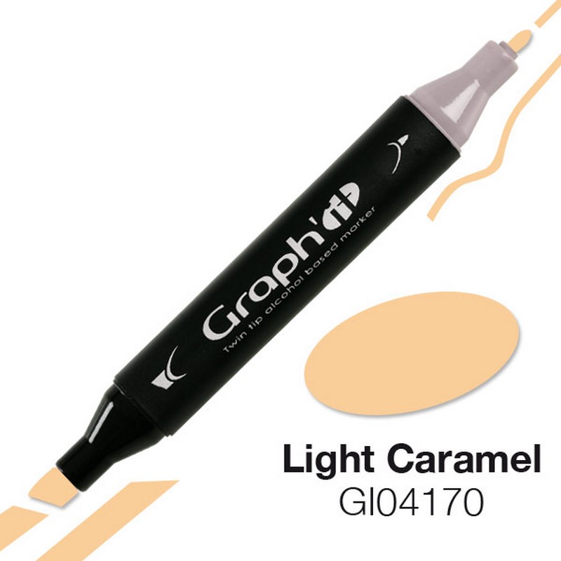 Lihová fixa GRAPH'IT oboustranná Fine & Chisel, Light Caramel