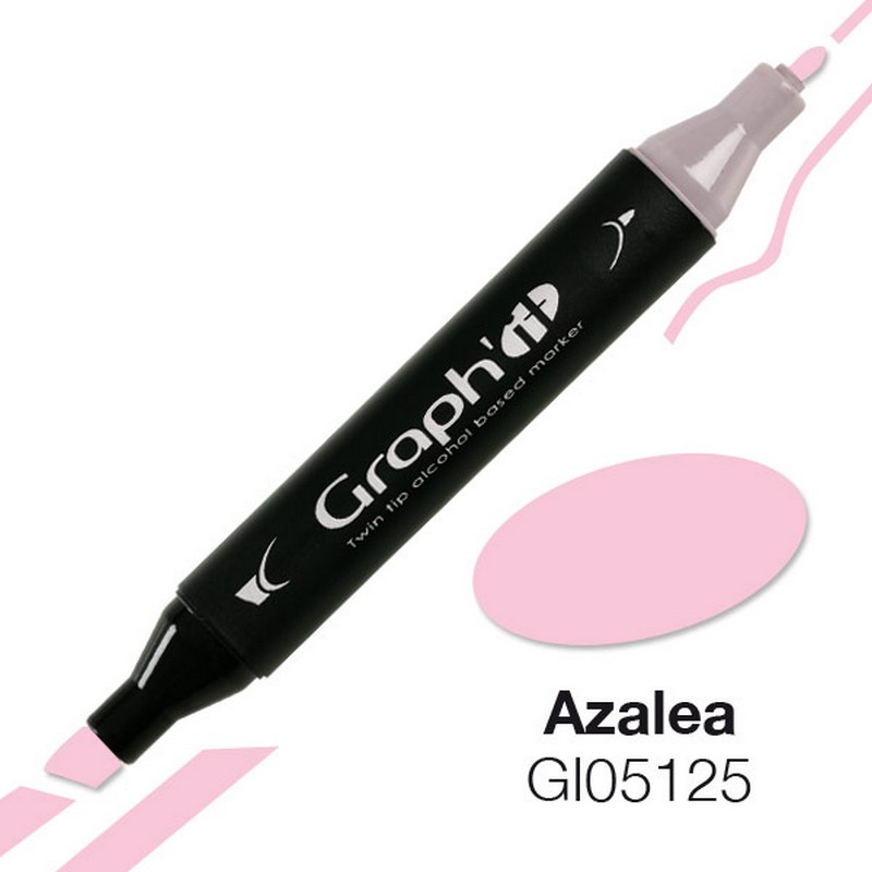 Lihová fixa GRAPH'IT oboustranná Fine & Chisel, Azalea