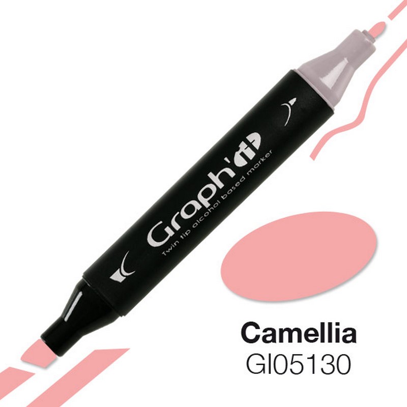Lihová fixa GRAPH'IT oboustranná Fine & Chisel, Camellia