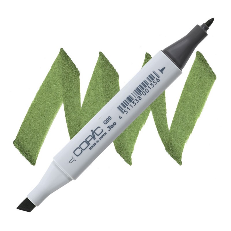 Lihová fixa COPIC Classic oboustranná Fine & Chisel, G99 Olive