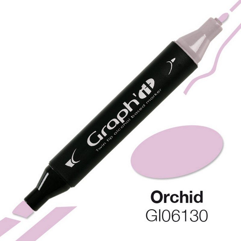 Lihová fixa GRAPH'IT oboustranná Fine & Chisel, Orchid
