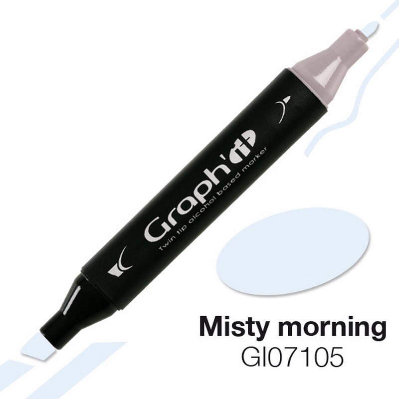 Lihová fixa GRAPH'IT oboustranná Fine & Chisel, Misty Morning