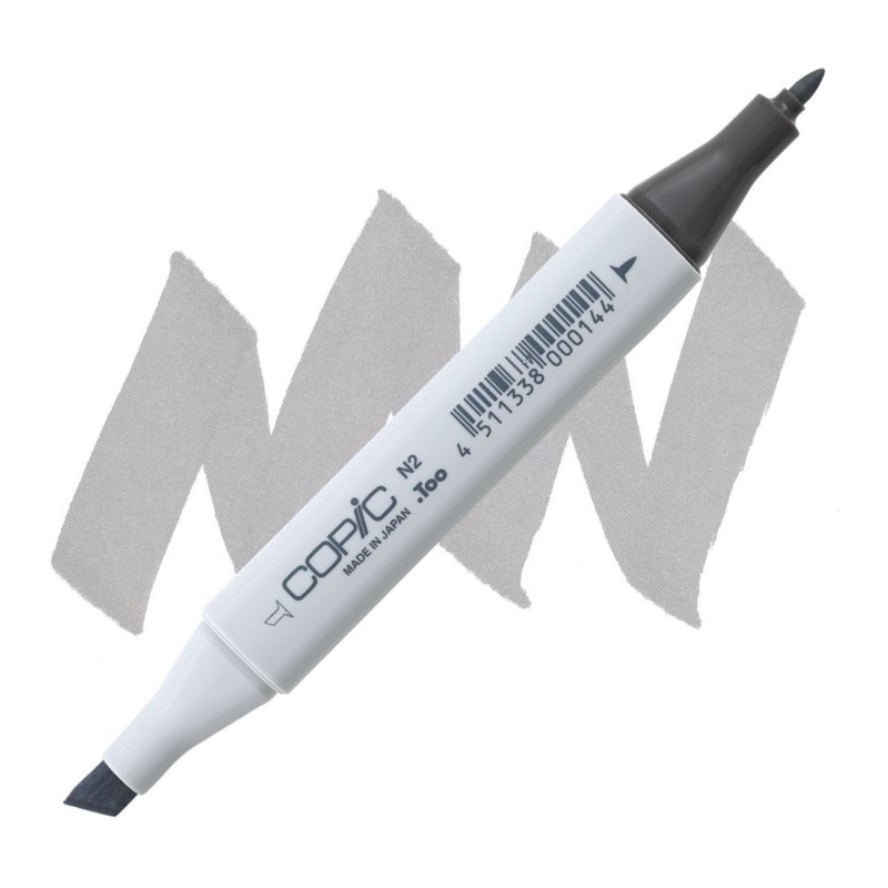 Lihová fixa COPIC Classic oboustranná Fine & Chisel, N2 Neutral gray 2