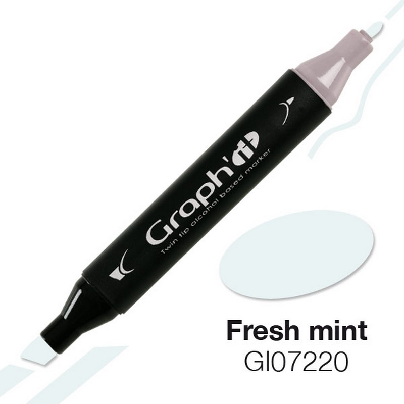 Lihová fixa GRAPH'IT oboustranná Fine & Chisel, Fresh Mint