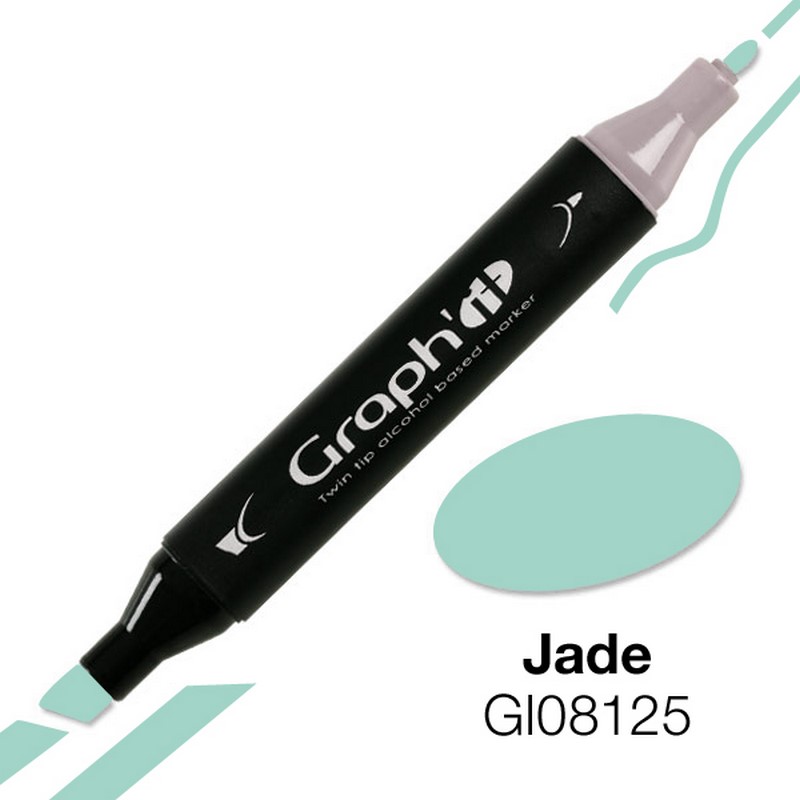 Lihová fixa GRAPH'IT oboustranná Fine & Chisel, Jade