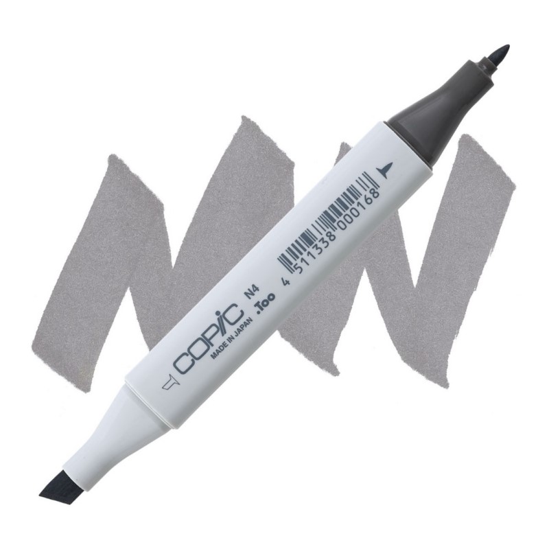 Lihová fixa COPIC Classic oboustranná Fine & Chisel, N4 Neutral gray 4