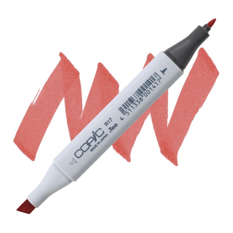 Lihová fixa COPIC Classic oboustranná Fine & Chisel, R17 Lipstick orange