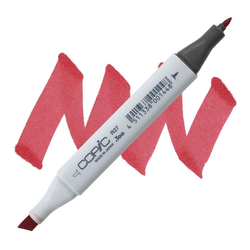 Lihová fixa COPIC Classic oboustranná Fine & Chisel, R27 Cadmium red