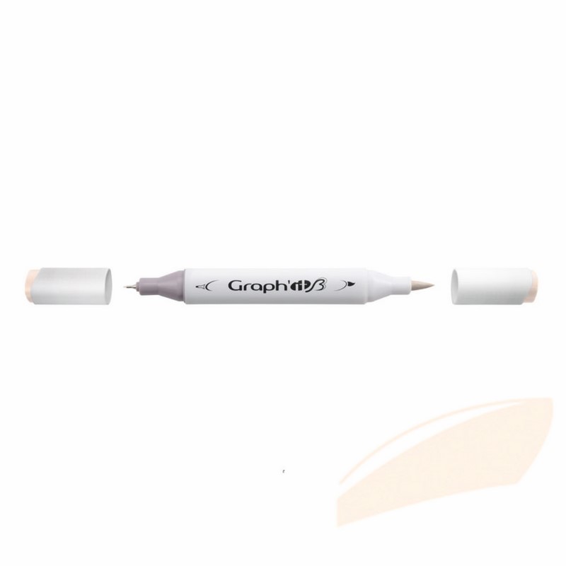 Lihová fixa GRAPH'IT oboustranná Brush & Chisel, Cotton