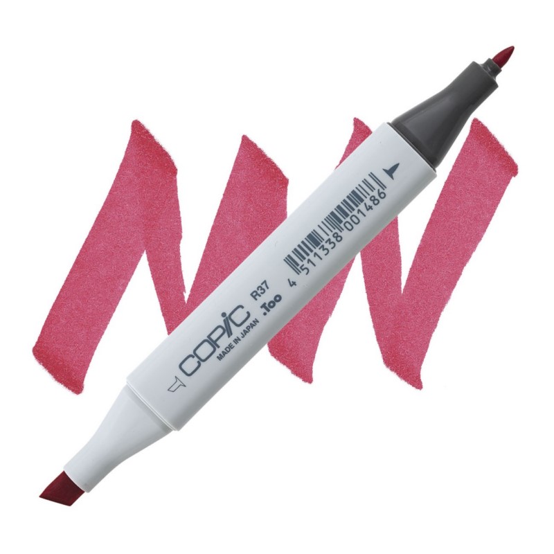 Lihová fixa COPIC Classic oboustranná Fine & Chisel, R37 Carmine