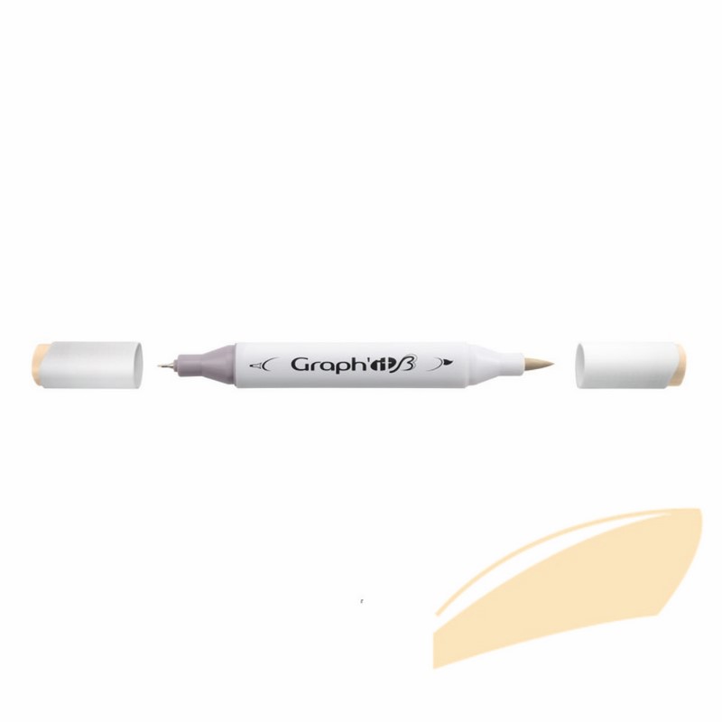 Lihová fixa GRAPH'IT oboustranná Brush & Chisel, Skin