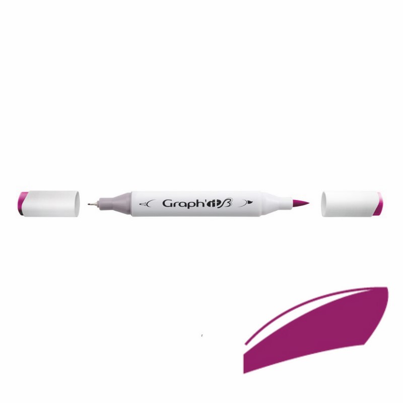Lihová fixa GRAPH'IT oboustranná Brush & Chisel, Margaux