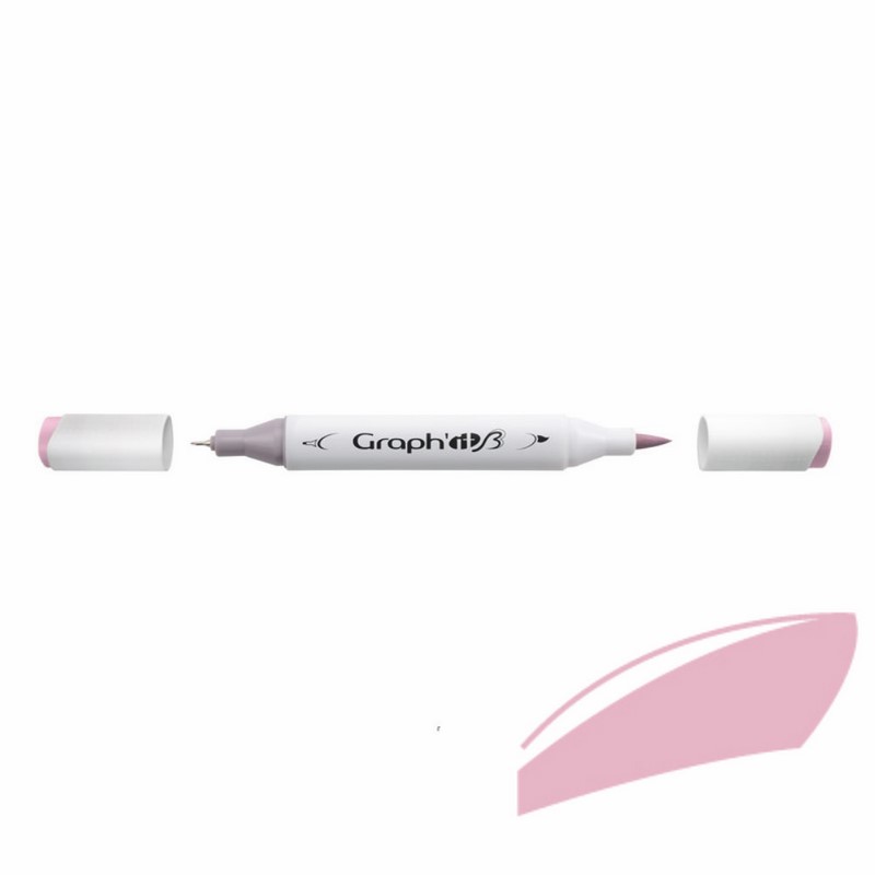 Lihová fixa GRAPH'IT oboustranná Brush & Chisel, Powder Violet