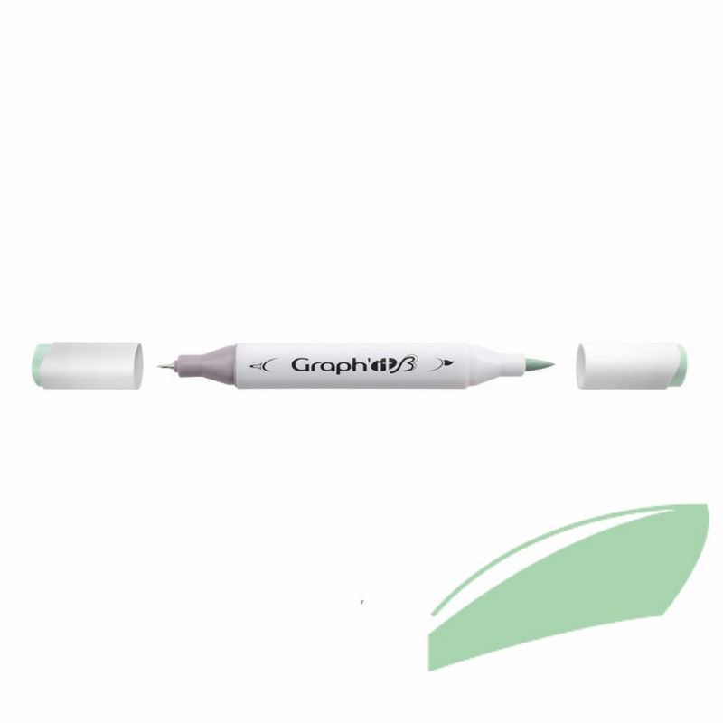 Lihová fixa GRAPH'IT oboustranná Brush & Chisel, Jade