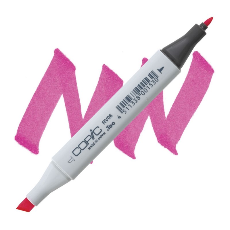 Lihová fixa COPIC Classic oboustranná Fine & Chisel, RV06 Cerise