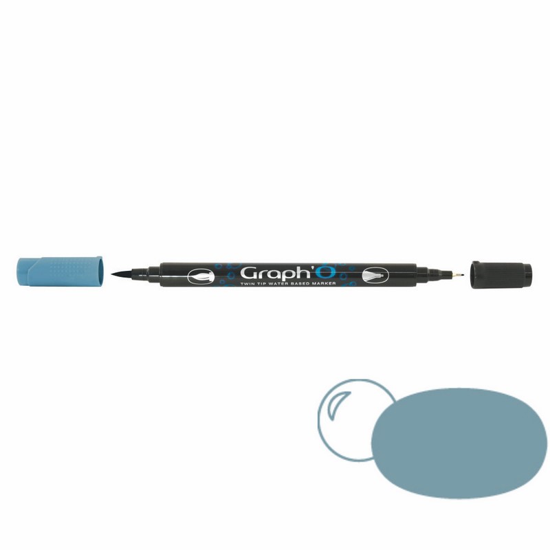 GRAPH'IT Akvarelová fixa GRAPH'O oboustranná Brush & Fine, Hurricane