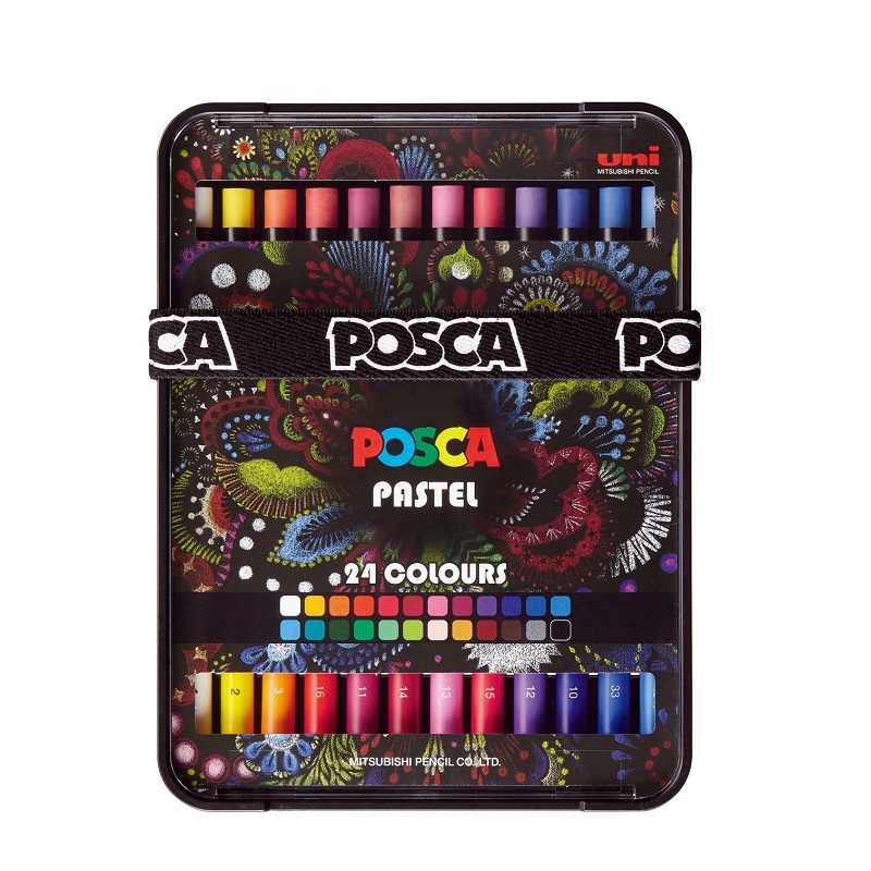 POSCA Voskové pastelky UNI POSCA, 24ks