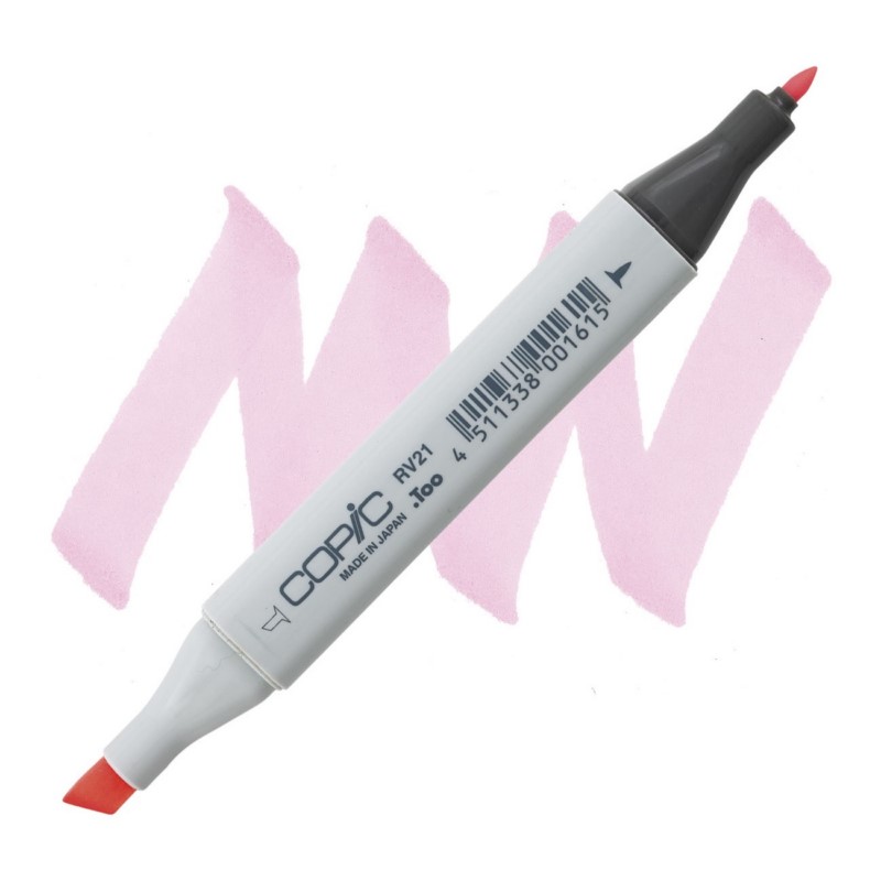 Lihová fixa COPIC Classic oboustranná Fine & Chisel, RV21 Light pink