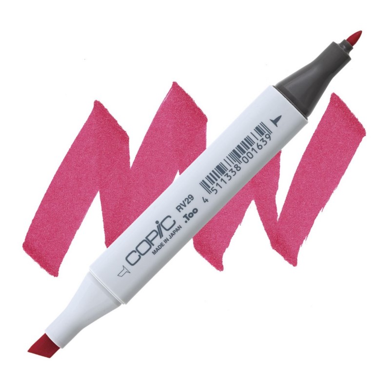 Lihová fixa COPIC Classic oboustranná Fine & Chisel, RV29 Crimson