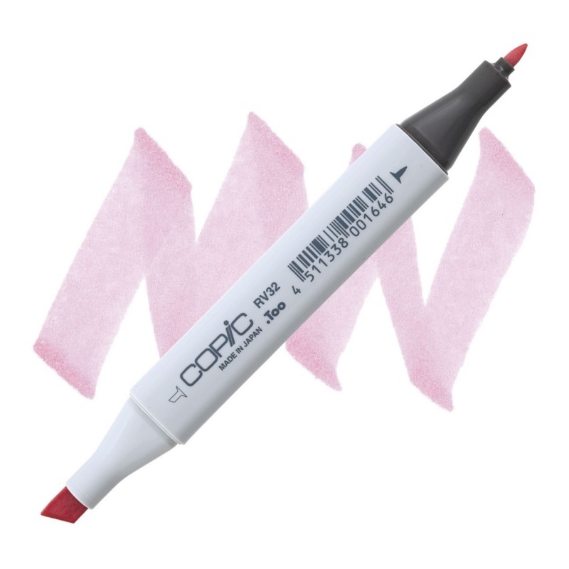 Lihová fixa COPIC Classic oboustranná Fine & Chisel, RV32 Shadow pink