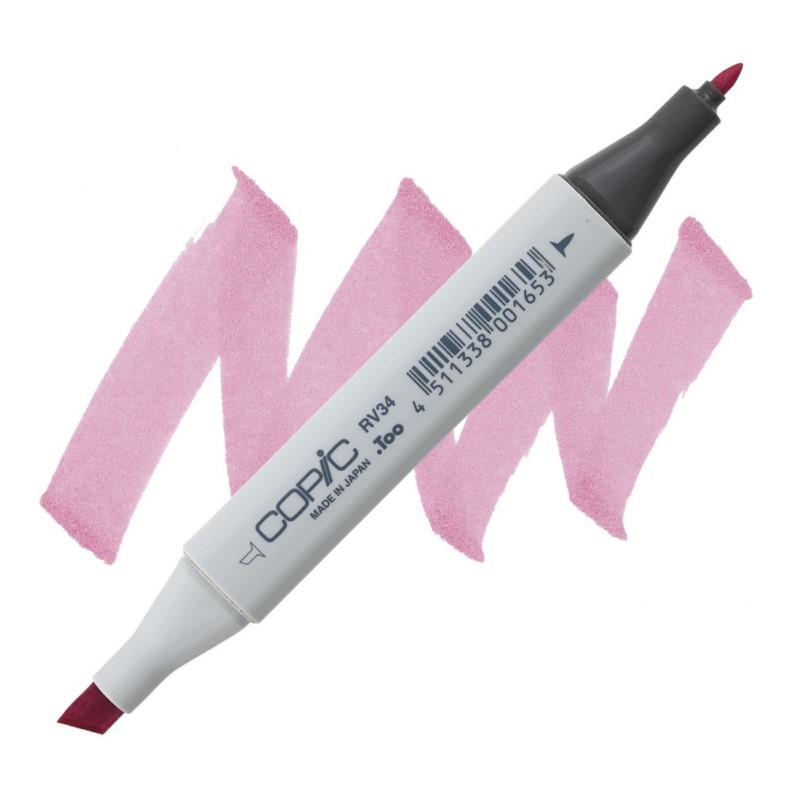 Lihová fixa COPIC Classic oboustranná Fine & Chisel, RV34 Dark pink