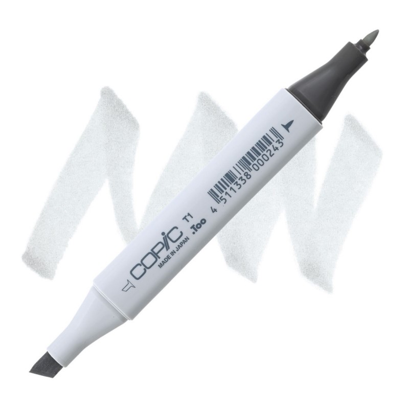 Lihová fixa COPIC Classic oboustranná Fine & Chisel, T1 Toner gray 1