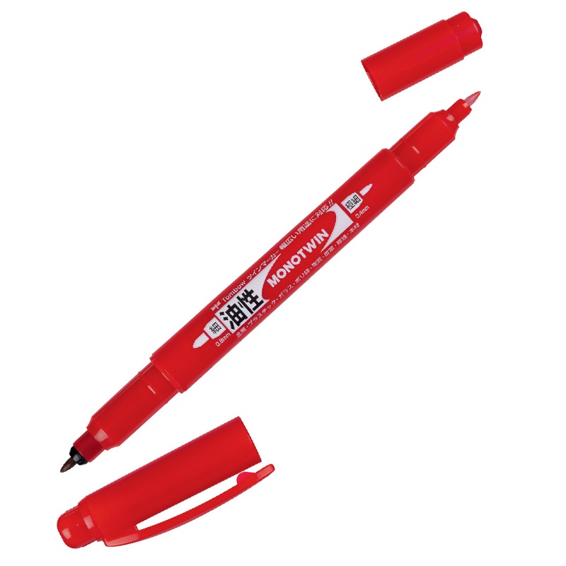 TOMBOW Fineliner MONO TWIN, červený