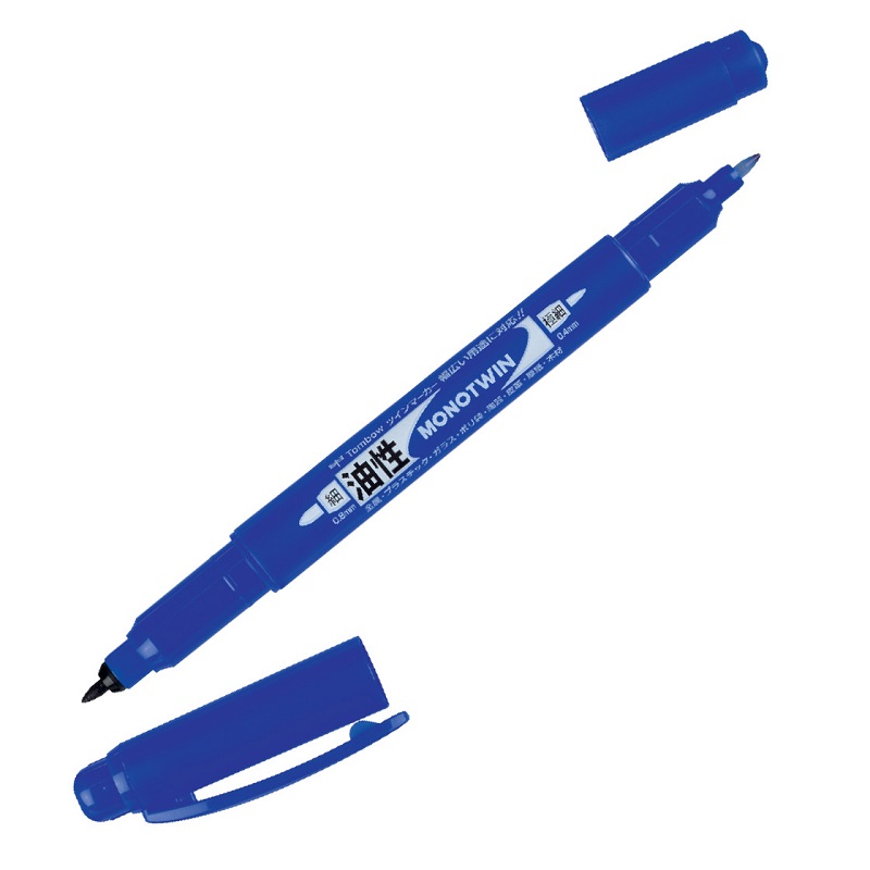 TOMBOW Fineliner MONO TWIN, modrý