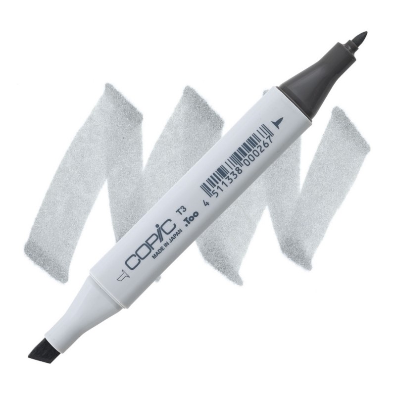 Lihová fixa COPIC Classic oboustranná Fine & Chisel, T3 Toner gray 3