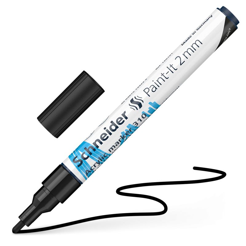 Akrylový popisovač SCHNEIDER Paint-It 2mm, černý