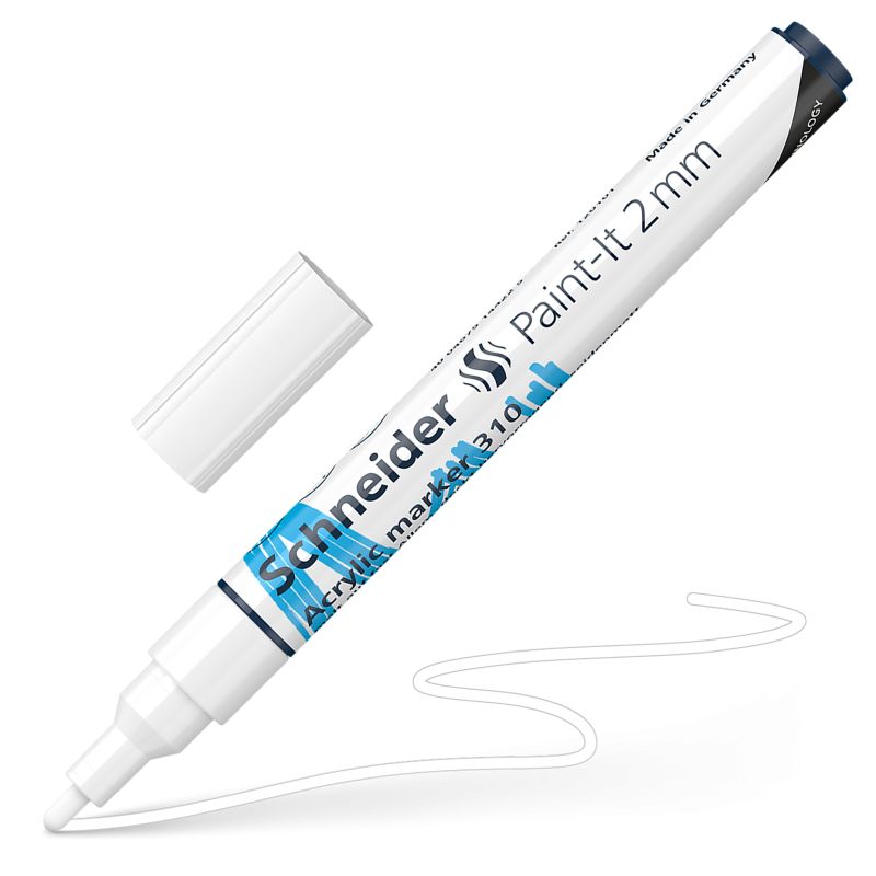 Akrylový popisovač SCHNEIDER Paint-It 2mm, bílý