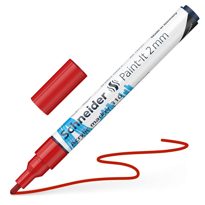 Akrylový popisovač SCHNEIDER Paint-It 2mm, červený
