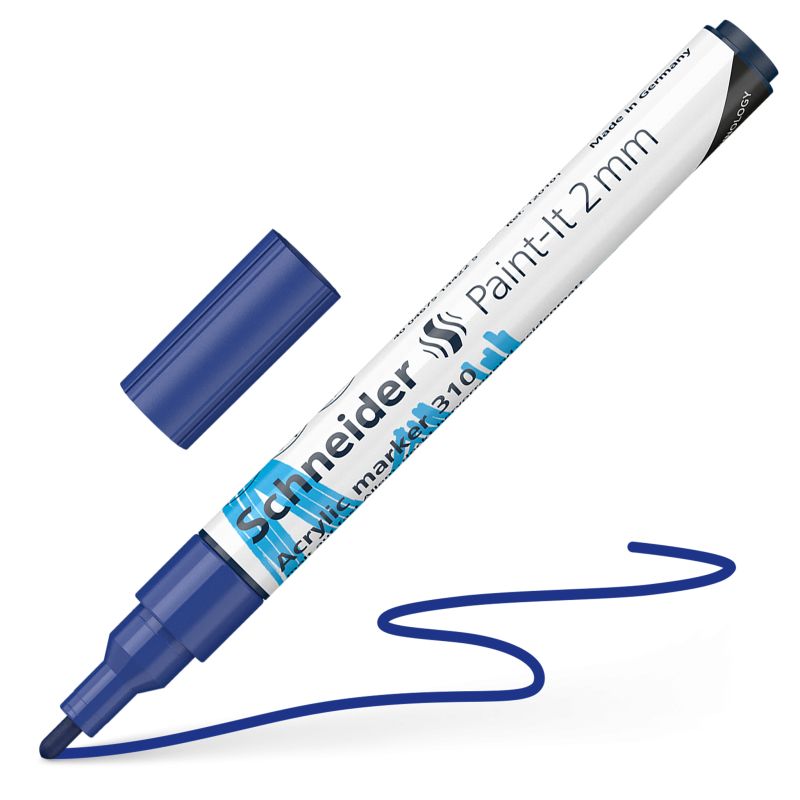 Akrylový popisovač SCHNEIDER Paint-It 2mm, modrý