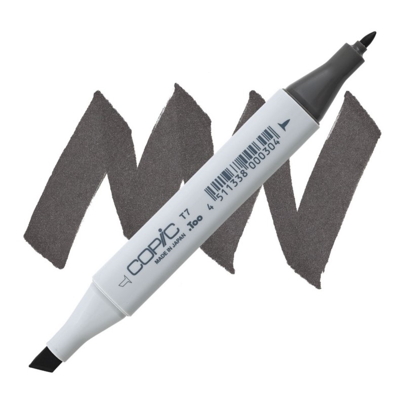 Lihová fixa COPIC Classic oboustranná Fine & Chisel, T7 Toner gray 7