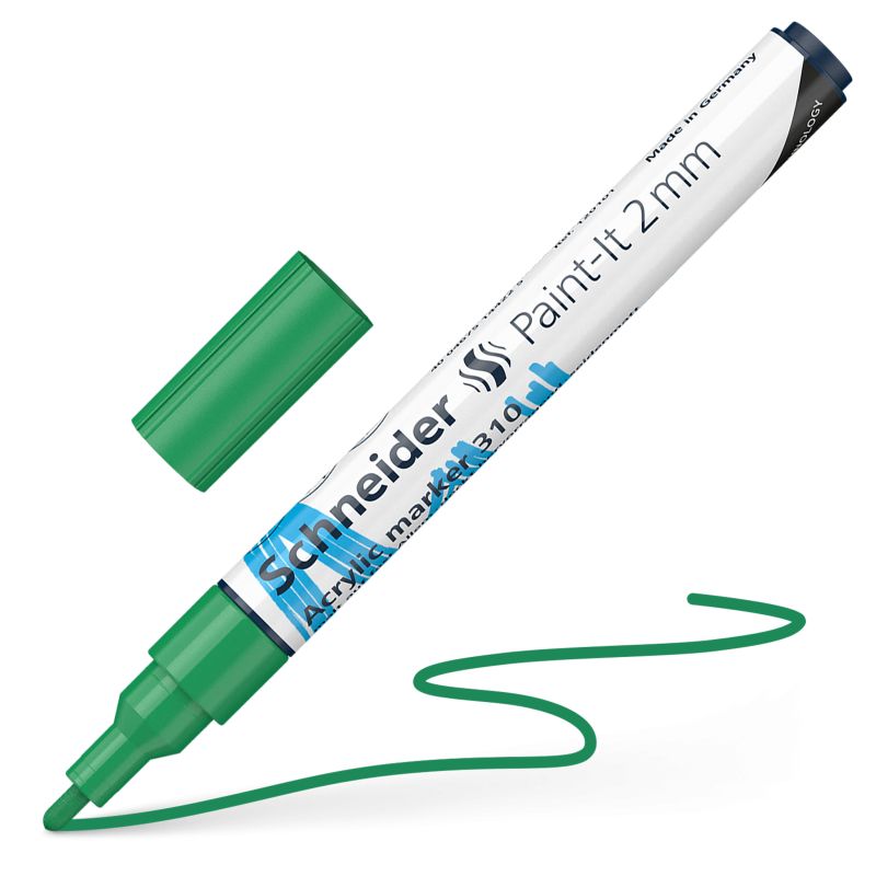 Akrylový popisovač SCHNEIDER Paint-It 2mm, zelený