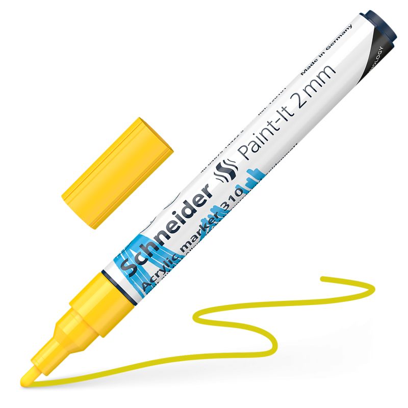 Akrylový popisovač SCHNEIDER Paint-It 2mm, žlutý