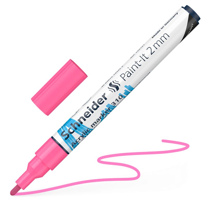 Akrylový popisovač SCHNEIDER Paint-It 2mm, růžový