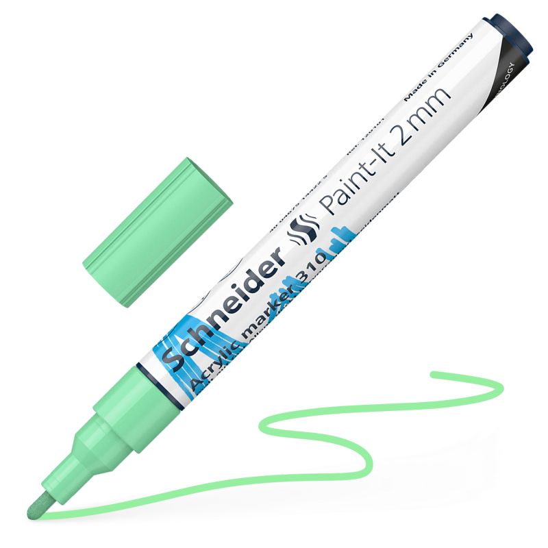 Akrylový popisovač SCHNEIDER Paint-It 2mm, pastelový zelený