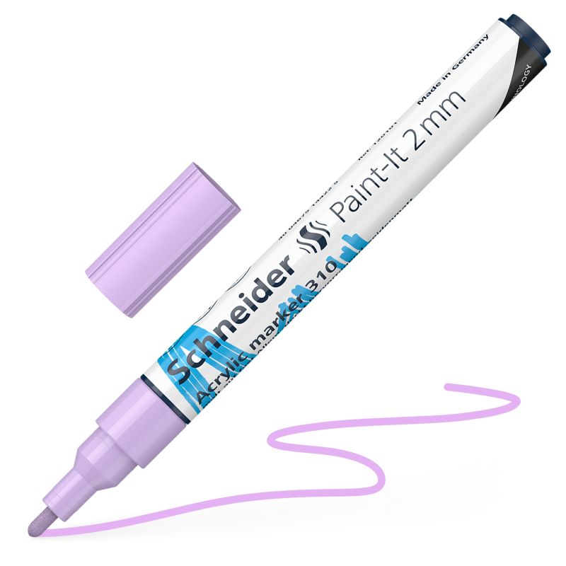 Akrylový popisovač SCHNEIDER Paint-It 2mm, pastelový fialový