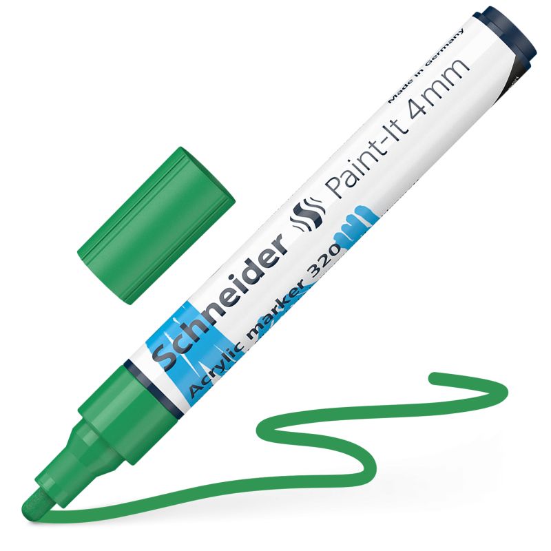 Akrylový popisovač SCHNEIDER Paint-It 4mm, zelený